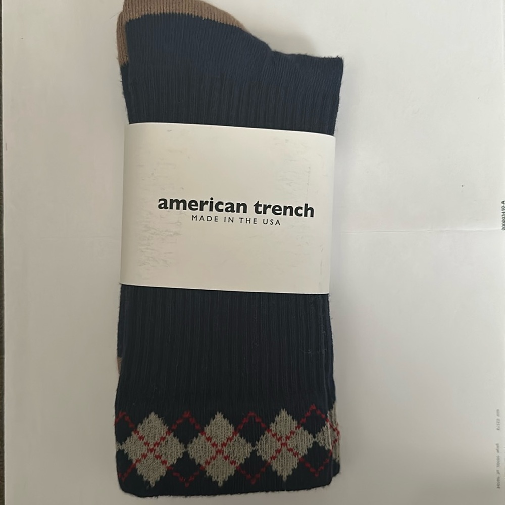 Argyle crew sock